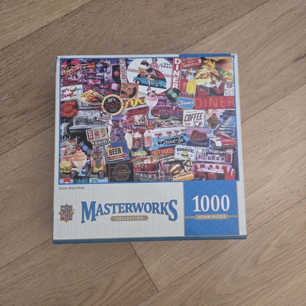 MASTERWORKS COLLECTION | 1000-Piece 'Quick Stop Diner' Jigsaw Puzzle